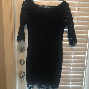 Navy lace dresss